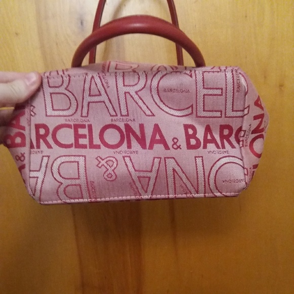 Red souvenir handbag from Barcelona, Spain - Picture 3 of 5